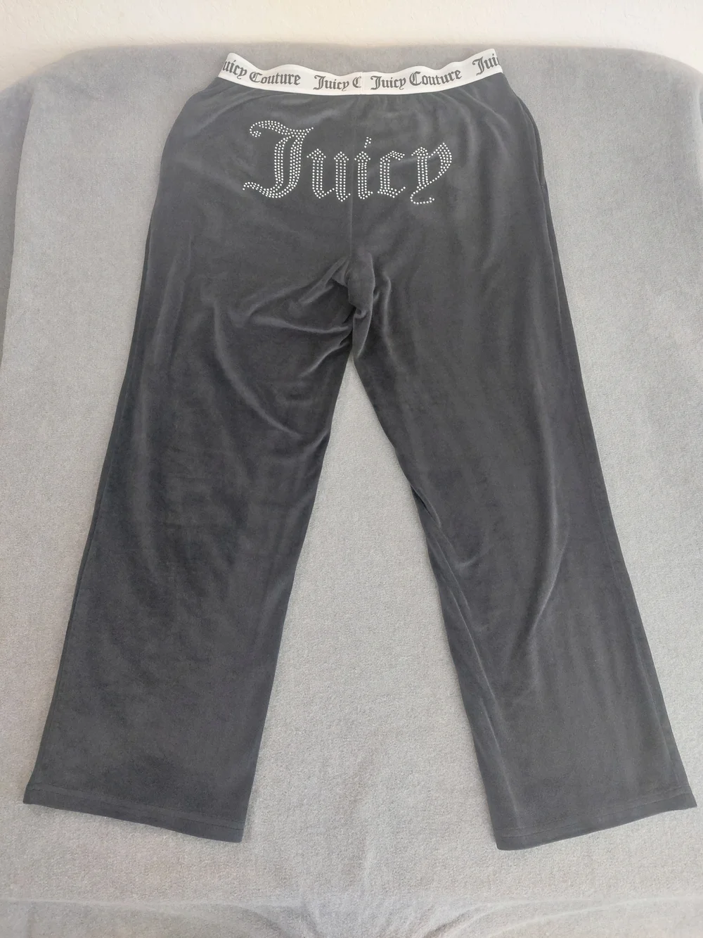 Juicy Couture Velour Sleepwear Pants Bling Logo Y2K Black Medium